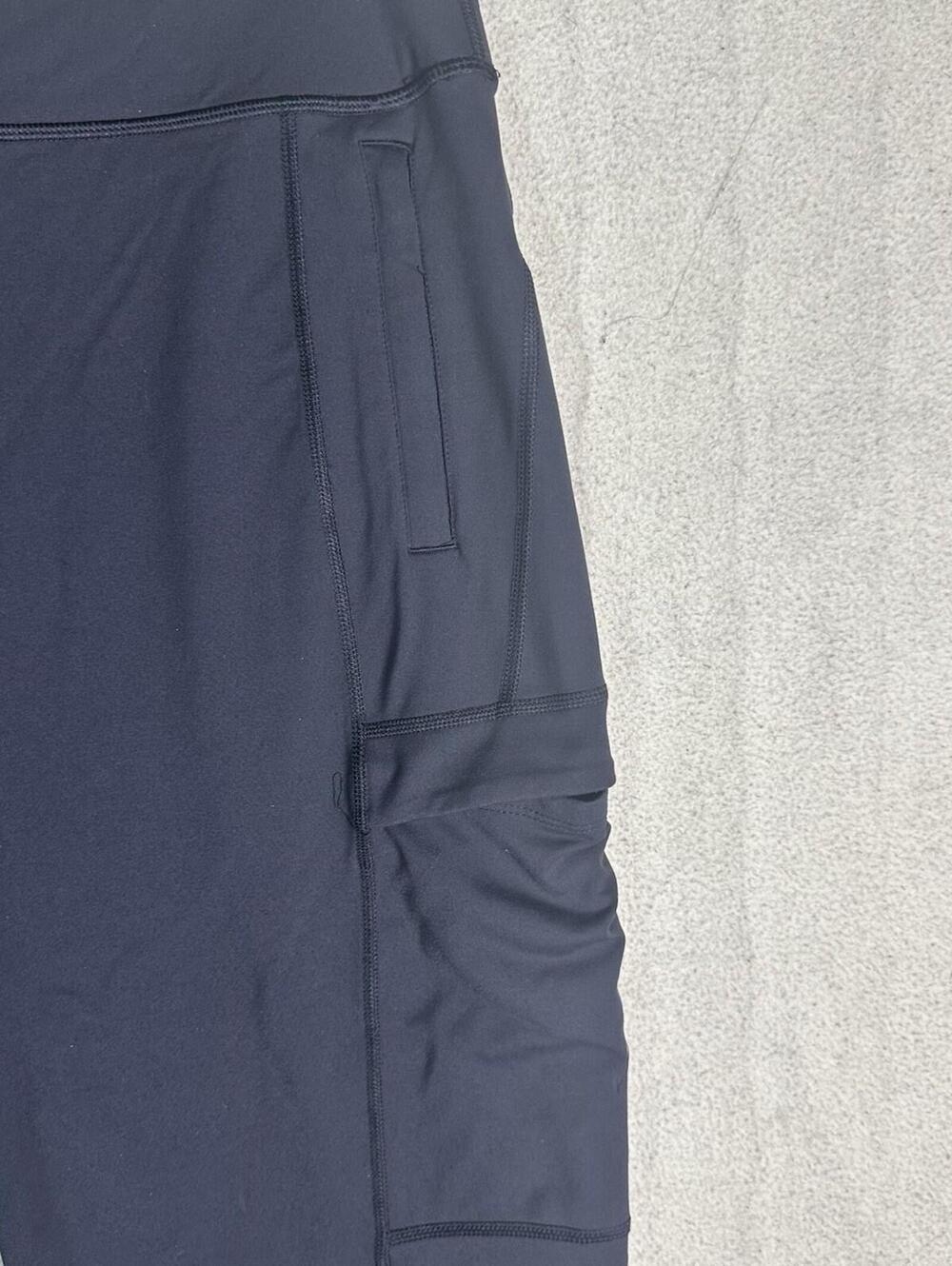 Duluth Trading Cargo Capri leggings Women's dark Grey Hike Camp Outdoors Lrg - Picture 2 of 14